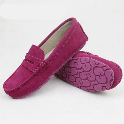 xiangtuibao Shoes Women 100% Genuine Leather Women Flat Shoes Casual Loafers Slip On Women's Flats Shoes Moccasins Lady Driving Shoes