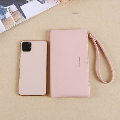 New Zipper Ladies Long Wallet Coin Purse Wallet PU Fashion Clutch Bag Large Capacity Ladies Wallet