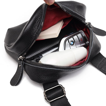 New Women Cowhide vintage Lady Semicircle Saddle Shouder Bag Genuine Leather Bucket Bags Crossbody Tote Bag Females casual Bag