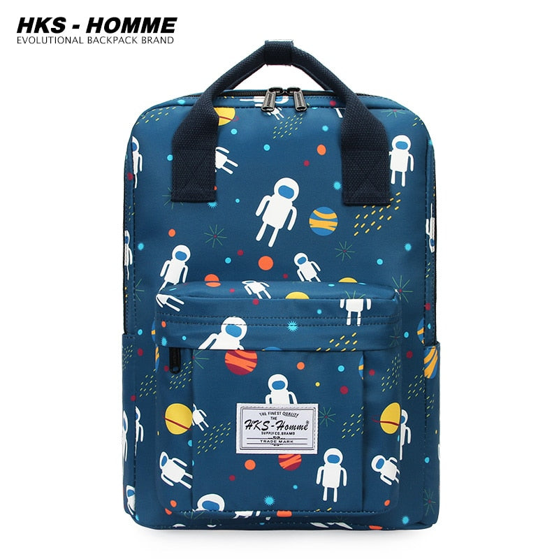 Fashion Women Backpack for School Teenagers Girls Stylish School Bag Ladies Canvas Fabric Backpack Female Bookbag laptopbag
