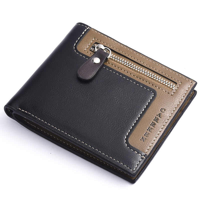 Fashion Brand Wallet Men Leather Men Wallets Purse Short Male Clutch Leather Wallet Mens Money Bag Quality Guarantee