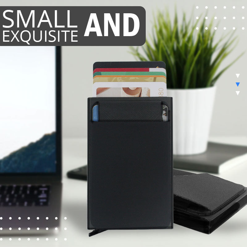 Credit Card Holder Men Slim Anti Protect Travel ID Cardholder Women Rfid Wallet Metal Case Porte Carte