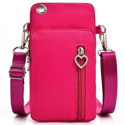 Woman Messenger Bag Mini Shoulder Bag Diagonal Multi-Function Mobile Phone Bag Outdoor Earphone Pouch Sports Bag