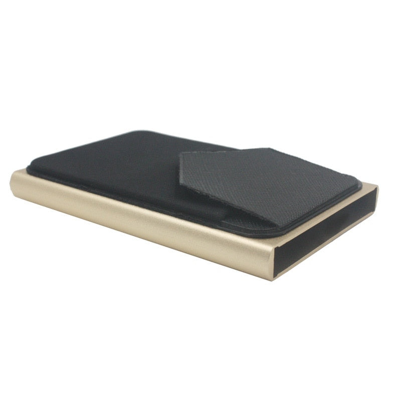 Credit Card Holder Men Slim Anti Protect Travel ID Cardholder Women Rfid Wallet Metal Case Porte Carte