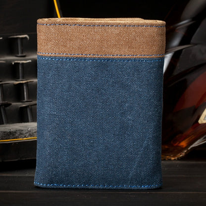 Retro Men&#39;s Wallet Business ID Card Holders Purse Small Leather Card Wallets Short Bifold Wallet for Men Slim Purses Male Wallet