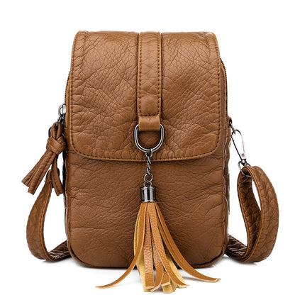 Fashion mini women&#39;s designer small shoulder messenger bag pu leather wallet lady phone bag female flip phone bag