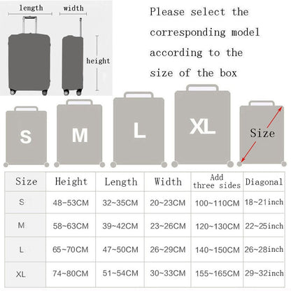 Animal Cartoon Elastic Luggage Cover,Suitcase Case Covers,Travel Accessories For 18-32 Inch Baggage,Trolley Trunk Dust Protector