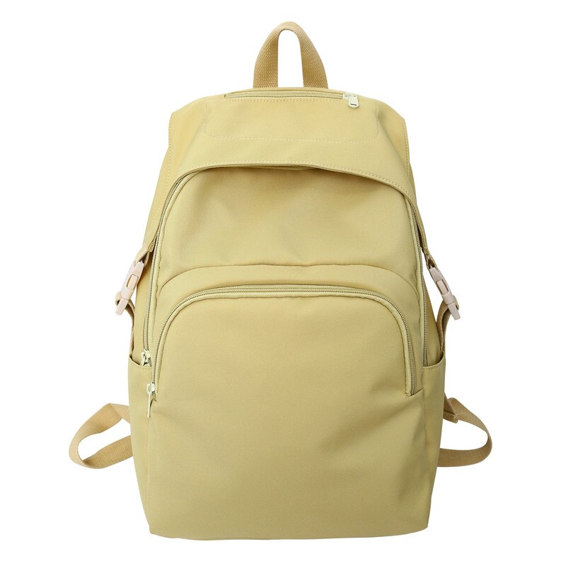New Fashion Waterproof College Large-capacity Backpack Women Female Travel Solid Color Backpacks Teenage Girl School Bag Mochila