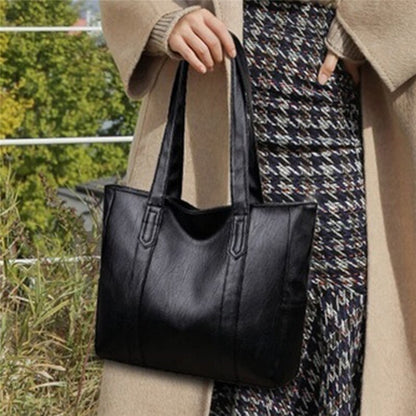 Women Leather Handbags Women's PU Tote Bag Large Capacity Female Shoulder Bags Solid Casual Women Bags Bolsas Femininas