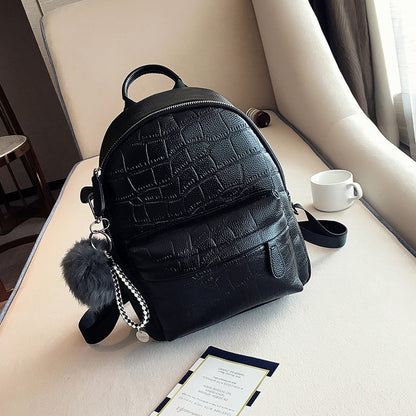 Mini Backpacks Women PU Leather Cute Small Backpack Female White Back Pack Black Backpacks For Teen Girls Fashion Bagpack Woman