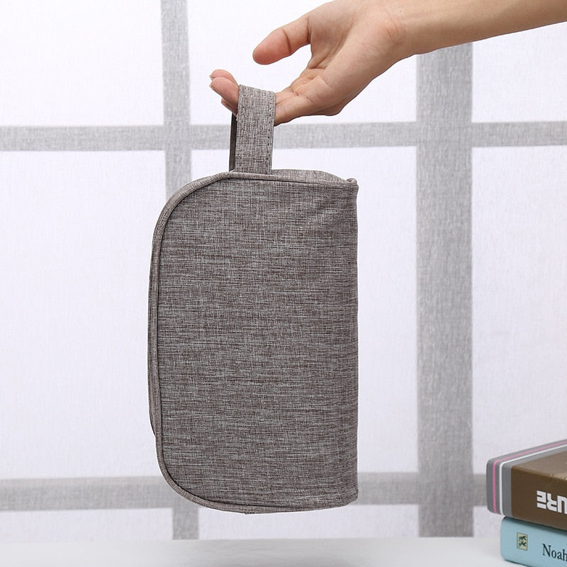 PURDORED 1 Pc Large Men Washing Bag Waterproof Makeup Bag Travel Beauty Women Cosmetic Bag Organizer Toiletry Bag Necessaries
