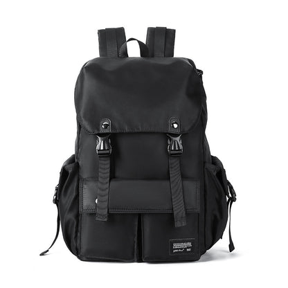 Men&#39;s Fashion Backpack Large-capacity Outdoor Travel Waterproof Zipper Sports Backpack College Student Laptop School Bag