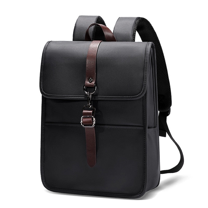 Men Fashion Backpack High Quality Waterproof Nylon School Bookbag Solid Casual Laptop Computer Backpack Simple Travelling Bag
