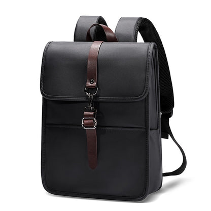 Men Fashion Backpack High Quality Waterproof Nylon School Bookbag Solid Casual Laptop Computer Backpack Simple Travelling Bag