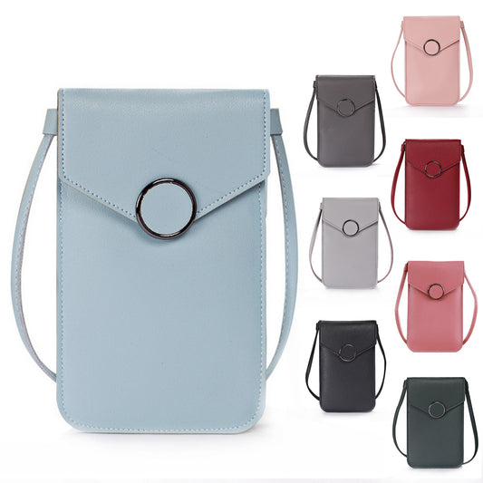 Touch Screen Cell Phone Purse Smartphone Wallet Leather Shoulder Strap Handbag Women Bag For Iphone Wallet Shoulder Bags
