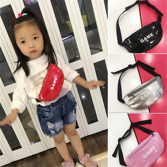 1Pcs New Hot Cute Colorful Children Waist Packs Kids Fanny Fashion  Packs Boy Girl Money Crossbody Chest Belt Bag High Quality