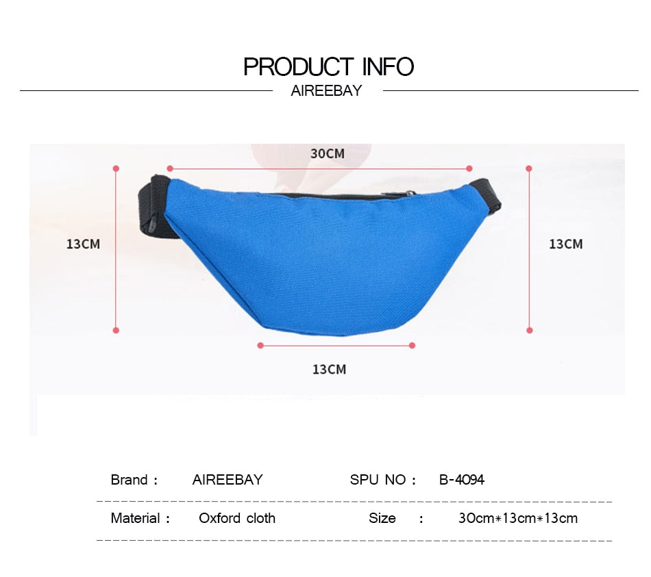 1PC New Waist Bag Female Belt New Brand Fashion Waterproof Chest Handbag Unisex Fanny Pack Ladies Waist Pack Belly Bags Purse