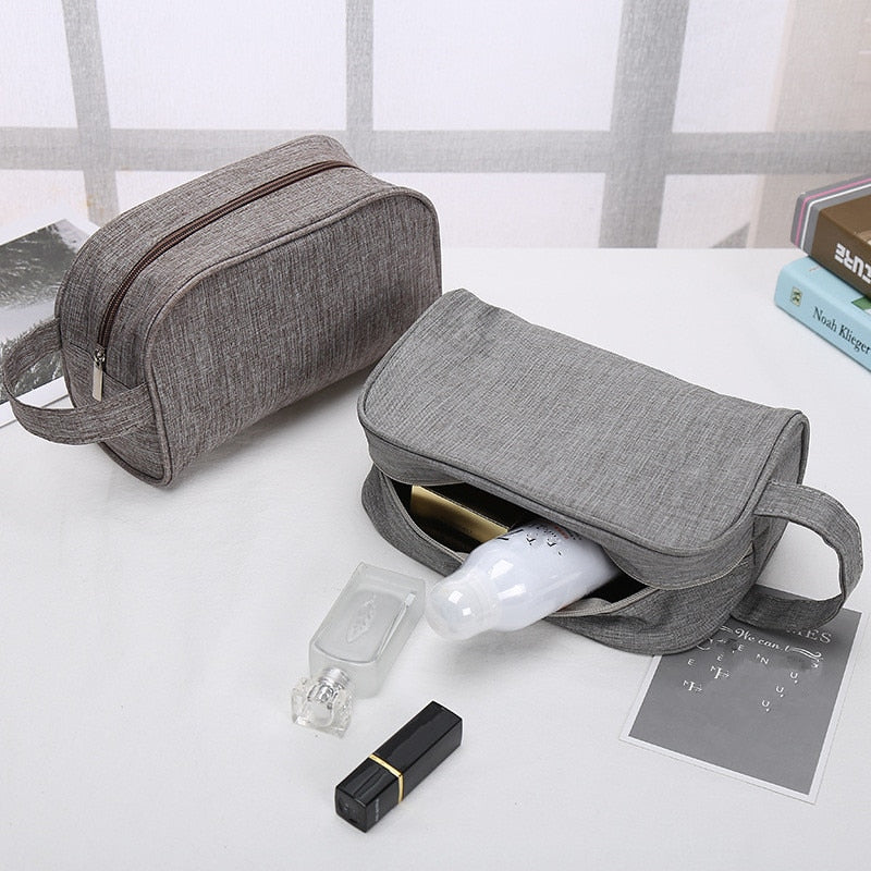 PURDORED 1 Pc Large Men Washing Bag Waterproof Makeup Bag Travel Beauty Women Cosmetic Bag Organizer Toiletry Bag Necessaries