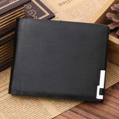 Retro Men&#39;s Wallet Business ID Card Holders Purse Small Leather Card Wallets Short Bifold Wallet for Men Slim Purses Male Wallet