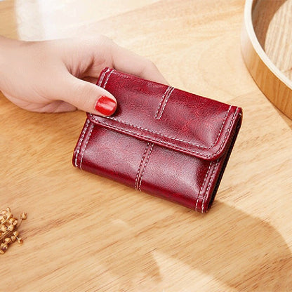 Women&#39;s Wallet Shiny Leather Female Purse Card Holder Classic Wallet for Women Lady Dress Small Money Bag