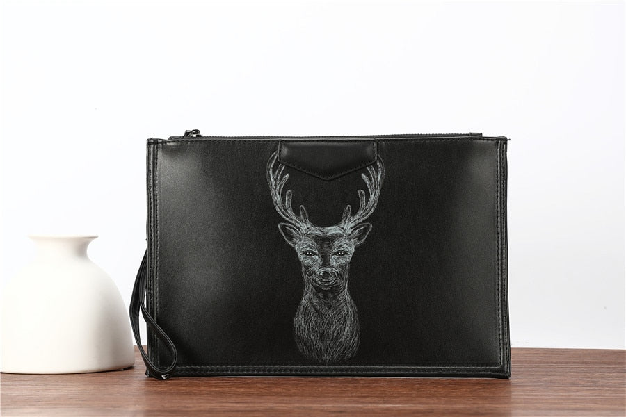 Chinese Style Dragon Embroidery Clutch Bags for Women Bag  Personality Envelope Wrist Bag IPad Bags Women Shoulder Bag Purse