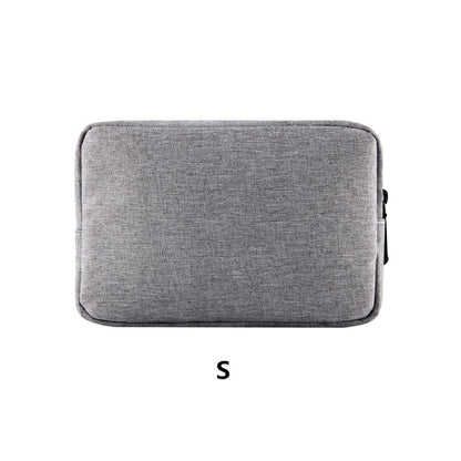 PURDORED 1pc Portable Waterproof USB Cable Earphone Storage Bag Digital Accessories Organizer Bag Unisex Makeup Bag Travel Pouch