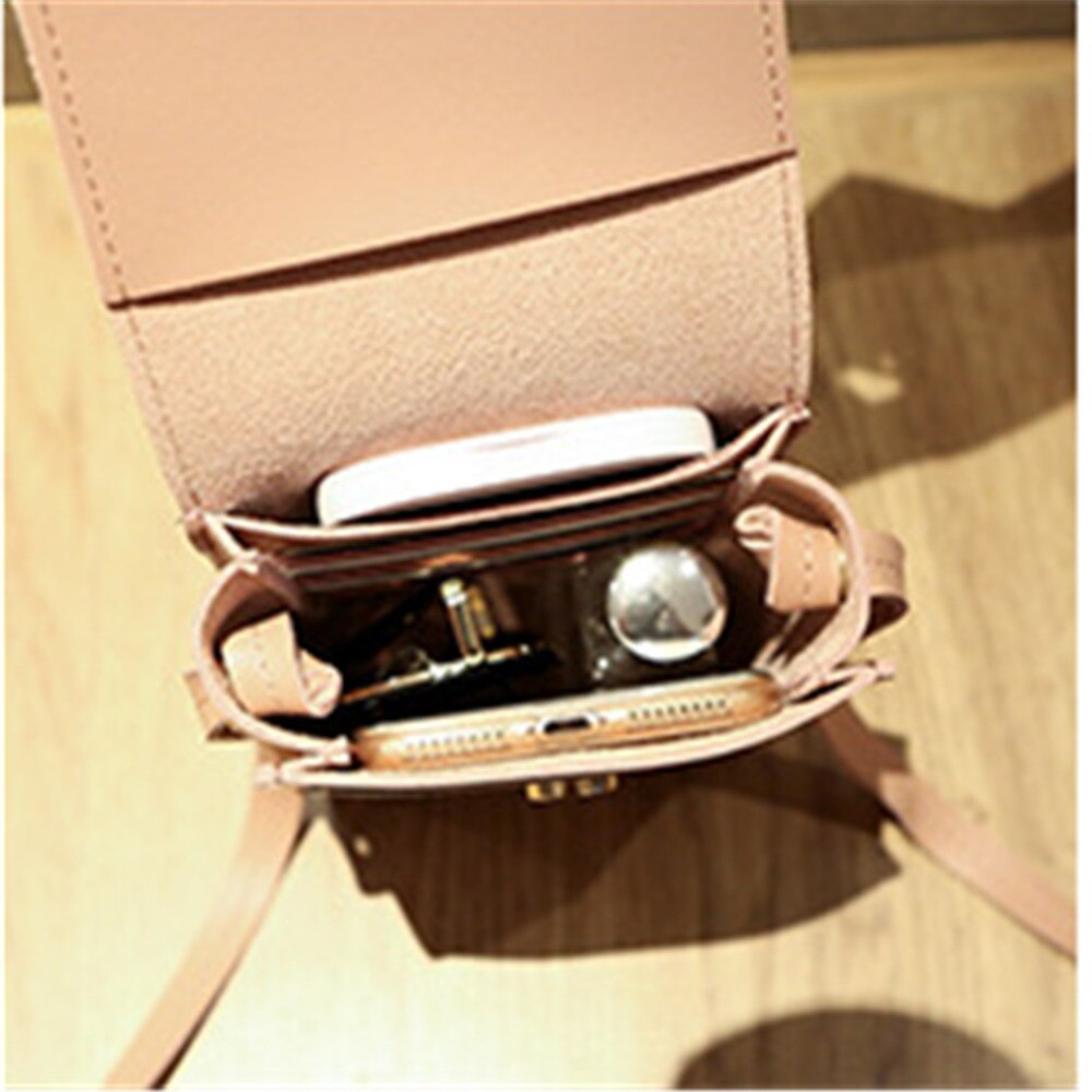 Korean Style Messenger Bags Adjustable Splice Mobile Phone Bag  Pocket Money Crossbody Bags Girl Gift Mini Multifunction Handbag