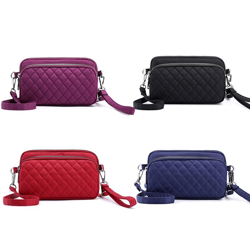Casual Nylon Waterproof Women Bag Fashion Wild Outdoor Mens Shoulder Bag Messenger Crossbody Bag Ladies Purse Diagonal Bag