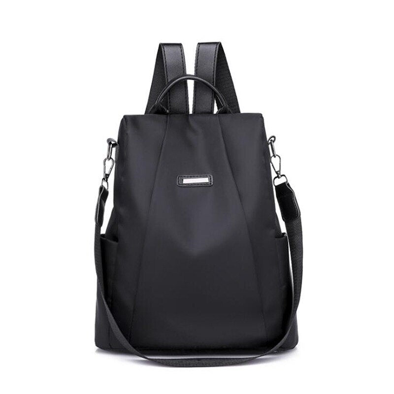 Women Genuine Leather Backpack School Bag Classic Black Waterproof Travel Shoulder Bag Multi-function Backpack Women