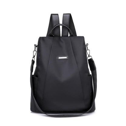 Women Genuine Leather Backpack School Bag Classic Black Waterproof Travel Shoulder Bag Multi-function Backpack Women