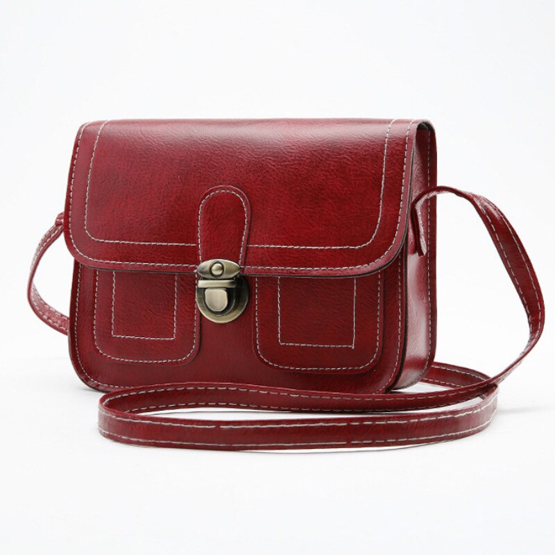 New Korean Version The Small Square Women Bag Fashion Handbags Retro Shoulder Bag Messenger Bag Mobile Phone Bag