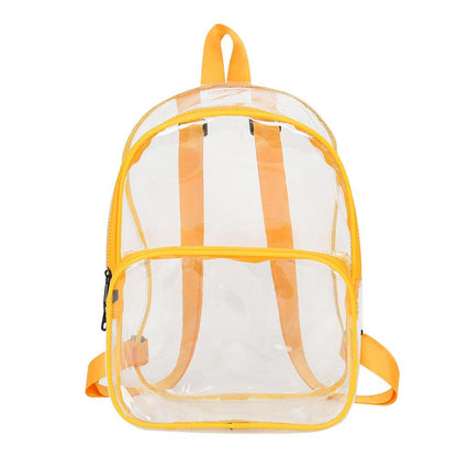 Transparent Backpacks Casual PVC Dual Shoulder Bags Travel Women Large Capacity Rucksacks Teenage Girls School Bags