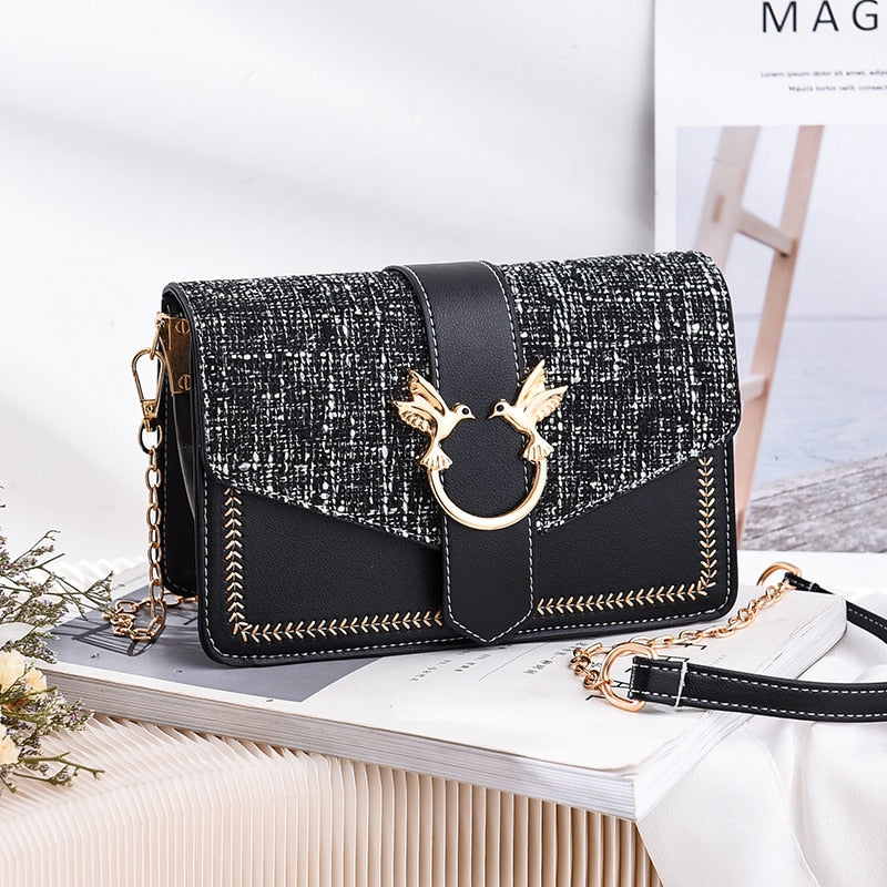 New Fashion Luxury Chain Shoulder Bags Mini Crossbody Bags For Women Vintage High Quality Zipper Handbags Tote Female Flap Purse