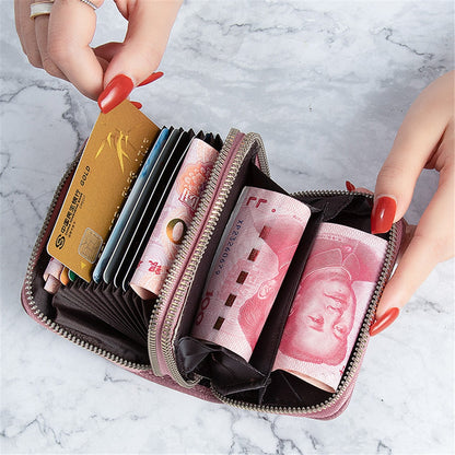 Women Men Wallets Zipper Mini Coin Purse PU Leather Lady Card Holder Men Card Case Multifunctional Leather Casual Purse