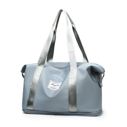 Fashionable Dry And Wet Separation  One-Shoulder Carry-On Duffel Bag, Lady Large Capacity Extended Travel Bag