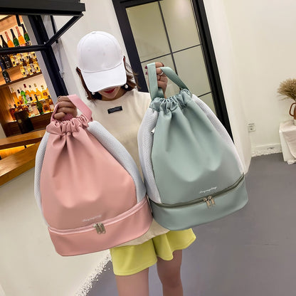 Sports Fitness Backpack Dry And Wet Separation Large Capacity Waterproof Beach Swimming Bag Wet And Dry Separation Sports Bag
