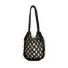 Lightweight Hollow Fishnet Beach Bucket Handbag Women Woven Shoulder Bag Fashion Summer Beach Shoulder Handbags