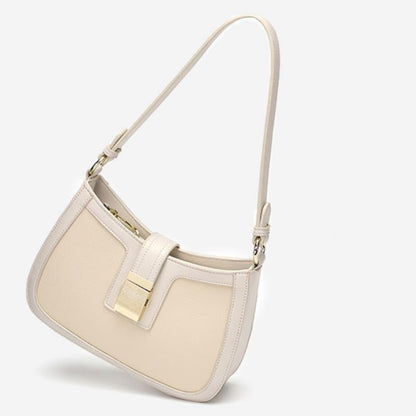 Coolcept Casual PU Leather Sling Handbag Purse Women Elegant Chain Shoulder Crossbody Bag Popular Simple Female Daily Bag