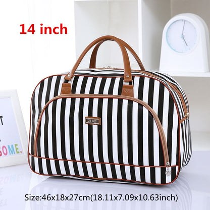 High Capacity Travel Tote Bag Woman Weekend Overnight Short Excursion Clothes Cosmetic Duffle Organizer Luggage Pouch Supplies