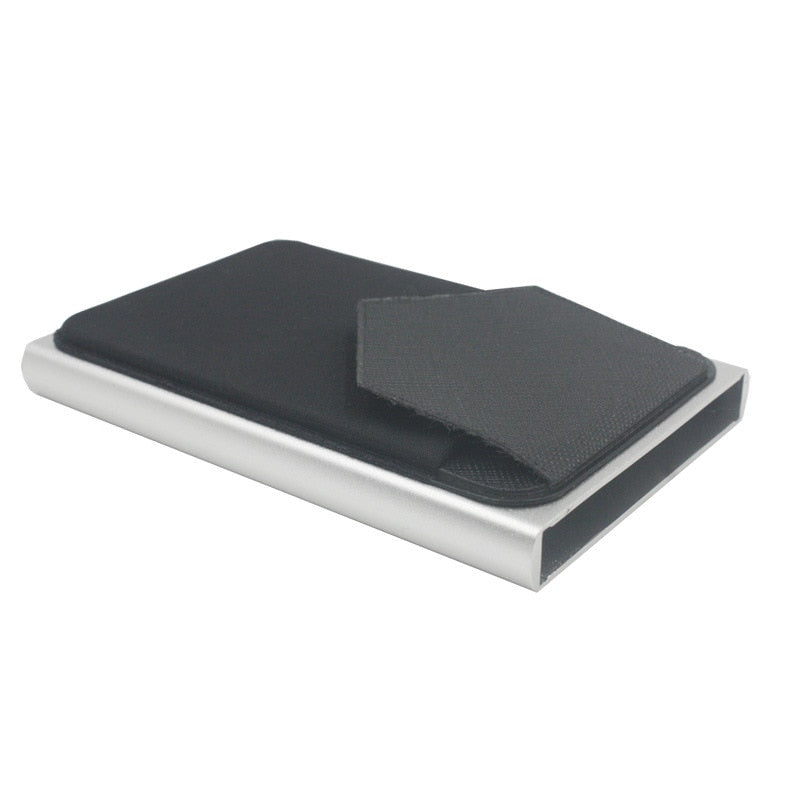 Credit Card Holder Men Slim Anti Protect Travel ID Cardholder Women Rfid Wallet Metal Case Porte Carte