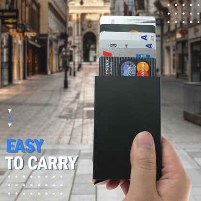 Credit Card Holder Men Slim Anti Protect Travel ID Cardholder Women Rfid Wallet Metal Case Porte Carte