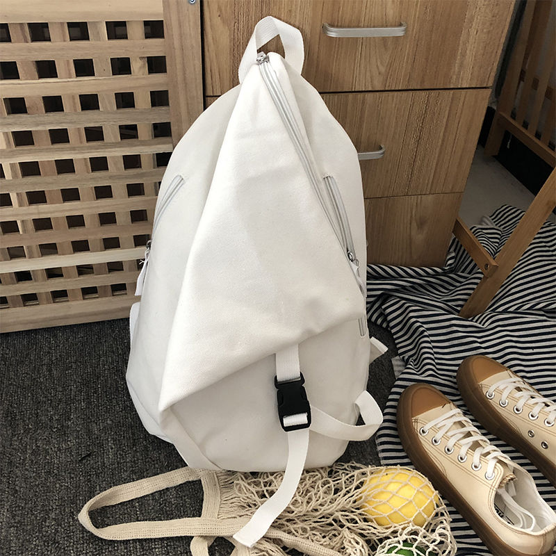 Backpacks Solid Large Capacity Simple Unisex Designer Couples All-match College School Bag Book Fashion High Street Travel Bags