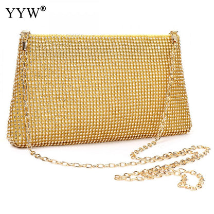 New Rhinestone Underarm Bag Fashionable Versatile Compact And Portable European Style For Woman Daily Wear Or Matching