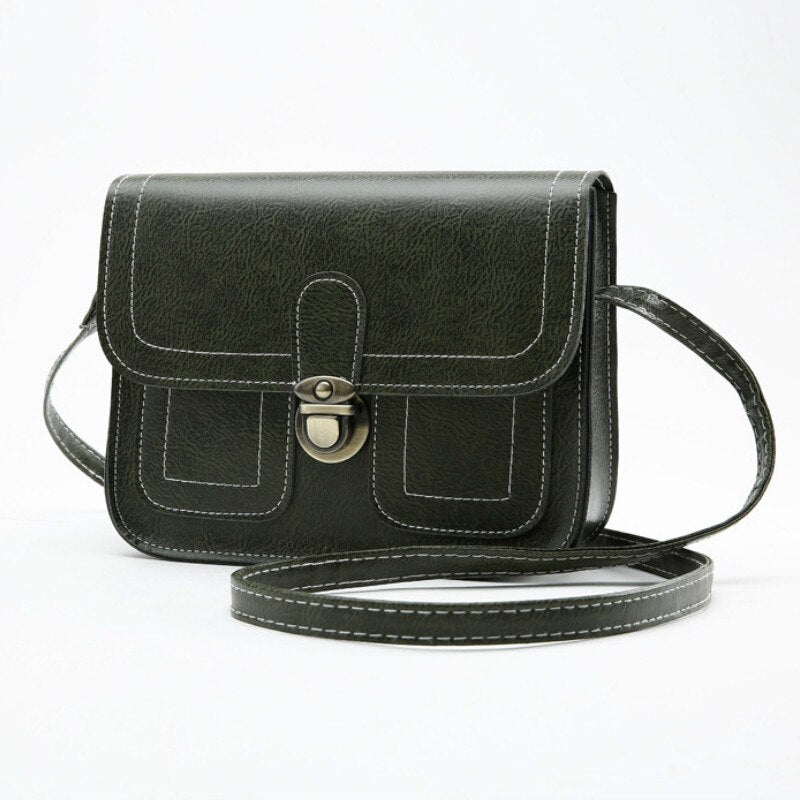 New Korean Version The Small Square Women Bag Fashion Handbags Retro Shoulder Bag Messenger Bag Mobile Phone Bag