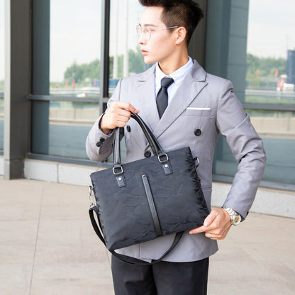 Men&#39;s Briefcase Oxford Water Proof Handbag Causal Man&#39; Shoulder Bag Crossbody Bag 14 Inch Laptop Case Travel Bag for Man