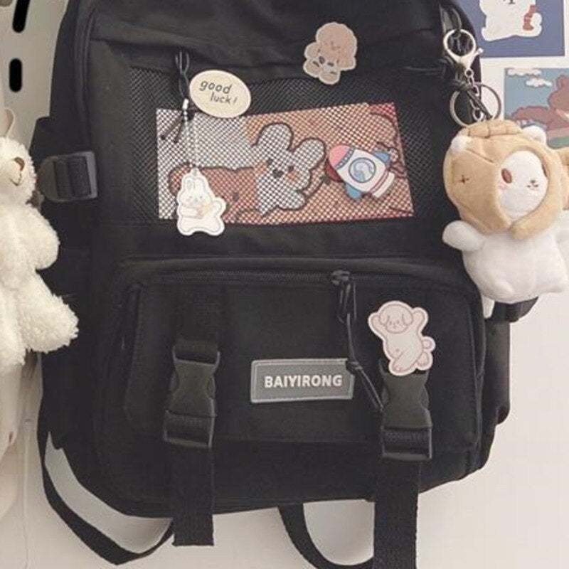 Female Travel Backpack Laptop Backpack Famous Brand College  Black Retro Teenage Backpacks For Girls Mochila Feminina Schoolbag