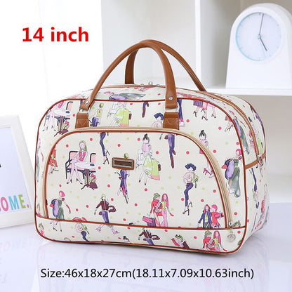 High Capacity Travel Tote Bag Woman Weekend Overnight Short Excursion Clothes Cosmetic Duffle Organizer Luggage Pouch Supplies