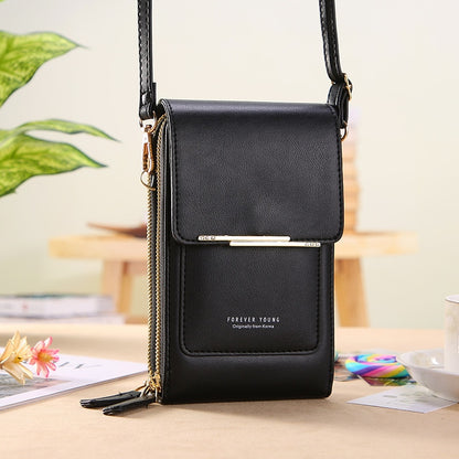 Women Bags Soft Leather Wallets Touch Screen Cell Phone Purse Crossbody Shoulder Strap Handbag for Female Cheap Women&#39;s Bags