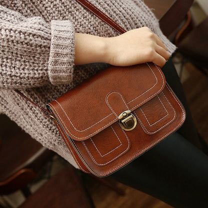 New Korean Version The Small Square Women Bag Fashion Handbags Retro Shoulder Bag Messenger Bag Mobile Phone Bag