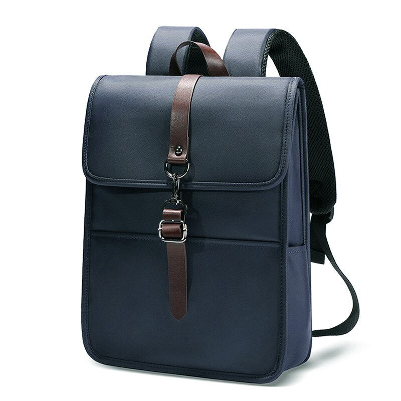 Men Fashion Backpack High Quality Waterproof Nylon School Bookbag Solid Casual Laptop Computer Backpack Simple Travelling Bag